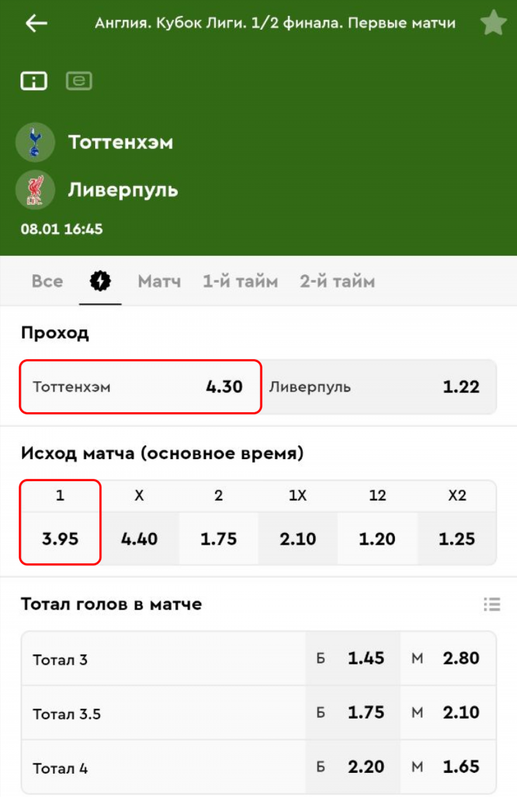 Исход 12 в ставках что это
