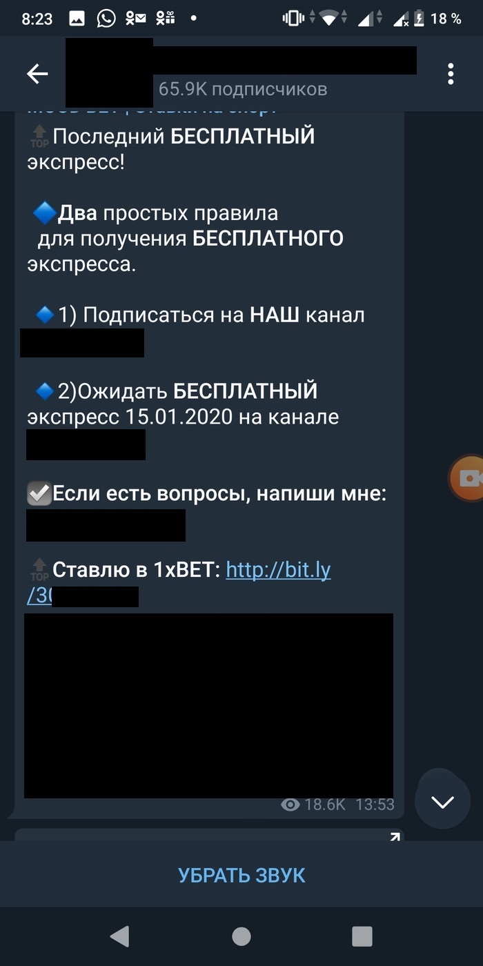 Телеграмм канал ставки на спорт
